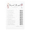 Elegant Wine He Said She Said Bridal Shower Game