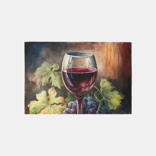 elegant wine lovers home bar rug