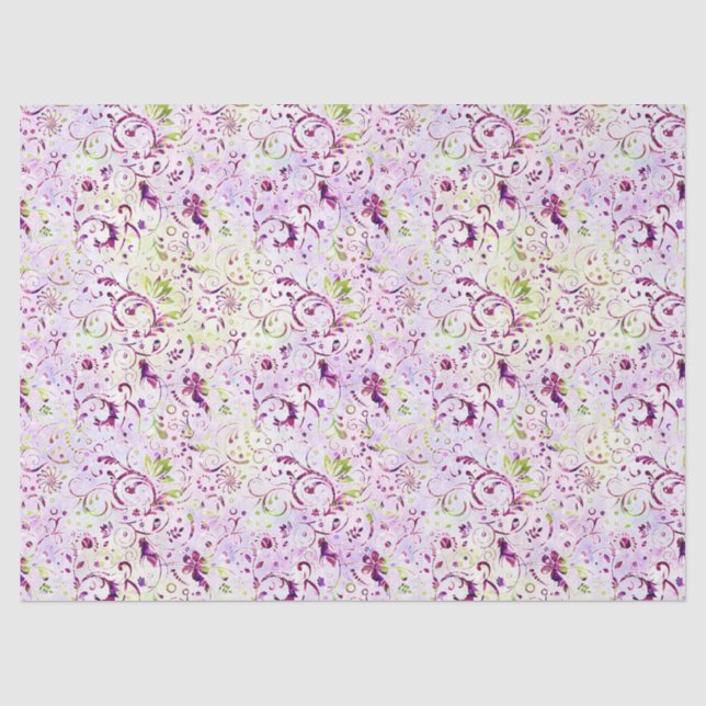 Elegant Wine or Other Tissue Matching Tote Paper (Front)