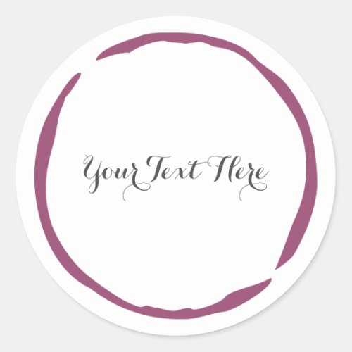 Elegant wine stain ring party favor stickers
