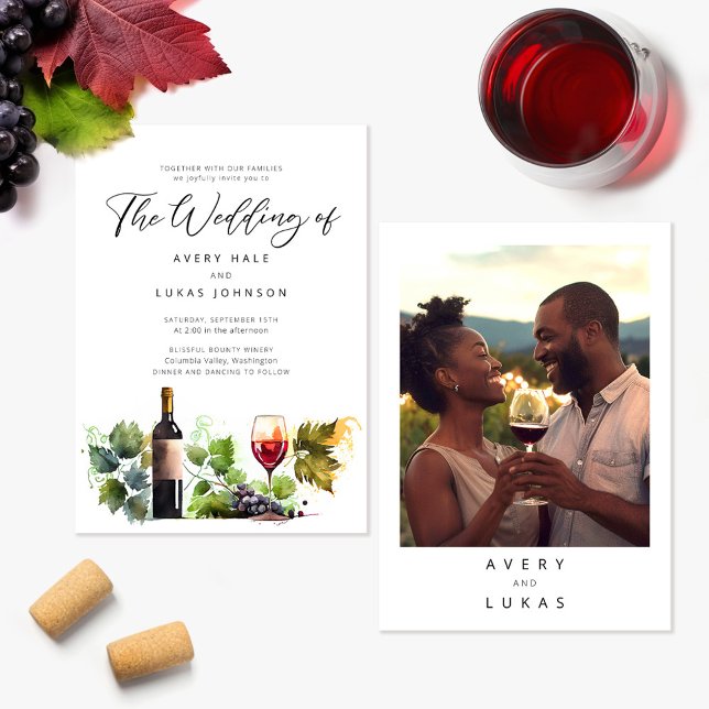 Elegant Winery Wedding Invitation (Creator Uploaded)