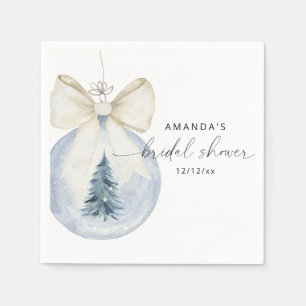 Elegant winter bridal shower  napkins