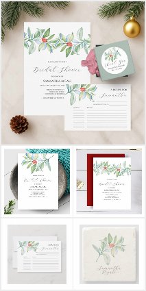 Elegant Winter Bridal Shower Theme