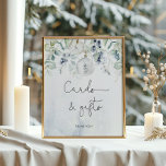 Elegant winter cards and gifts poster<br><div class="desc">Elegant winter cards and gifts poster
Matching items available.</div>