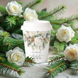 Elegant Winter Floral Greenery Bridal Shower Paper Cups<br><div class="desc">The Elegant Winter Floral Greenery Bridal Shower Paper Cups captures the serene beauty of a winter wonderland, combining delicate florals and natural evergreen elements to create a charming and elegant design. The evergreen foliage represents strength and resilience, while creating a harmonious balance with the florals. Elegant calligraphy enhances the sophistication...</div>