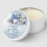Elegant Winter Floral Teacup 90th Birthday Par-Tea