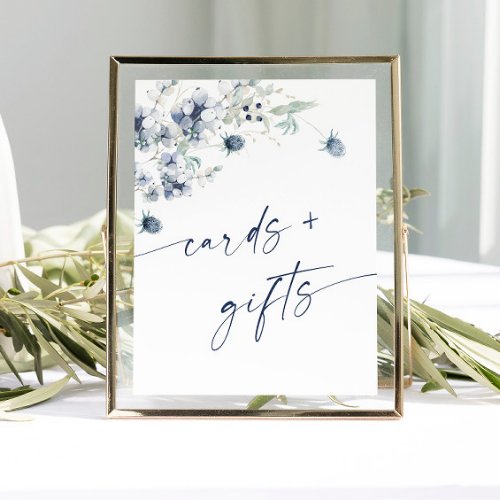 Elegant Winter Foliage Cards  Gifts Wedding Poster