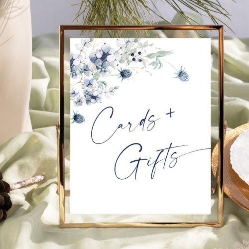 Elegant Winter Foliage Cards  Gifts Wedding Poster