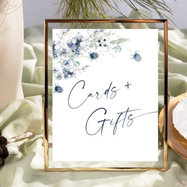 Elegant Winter Foliage Cards & Gifts Wedding Poster (Creator Uploaded)