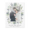 Elegant Winter Foliage Frame Holiday Photo