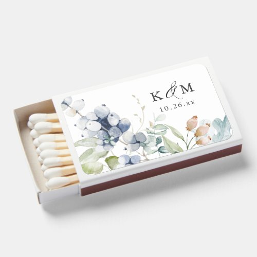 Elegant Winter Foliage Matchboxes