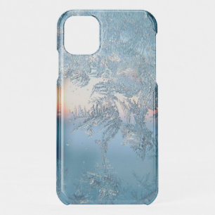 Elegant Winter Frosted Glass Ice Crystals iPhone 11 Case