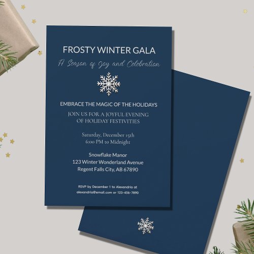 Elegant Winter Gala Invitation