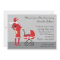 Elegant Winter Gray and Red Baby Shower