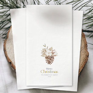 Elegant Winter Guest Towel
