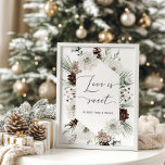 Elegant winter Love is sweet take a treat Poster<br><div class="desc">Elegant winter Love is sweet take a treat Poster.
Matching items available.</div>