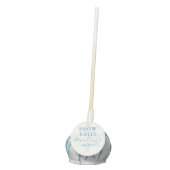 Elegant Winter Quince Snow Balls Quinceanera Cake Pops (Front)