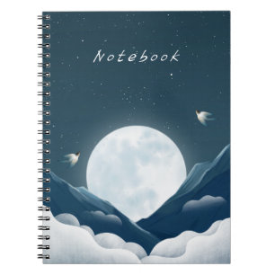 Elegant winter vibes classic notebook