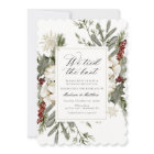 Elegant Winter We Tied the Knot Wedding Reception