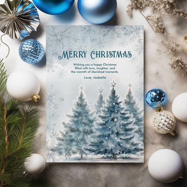 Elegant Winter Wonderland Christmas Holiday Card (Creator Uploaded)