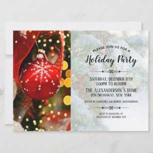 Elegant Winter Wonderland Cristmas Invitation