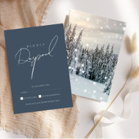 Elegant Winter Wonderland Snowy Woodland Wedding