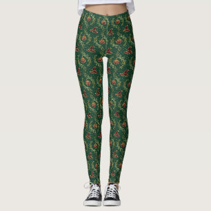 Elegant Witchy Whimsigoth Halloween Leggings
