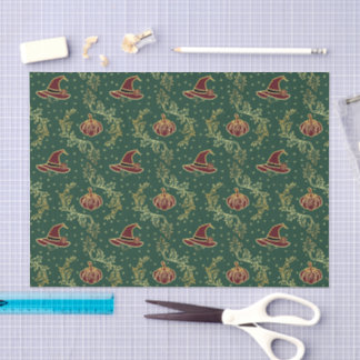 Elegant Witchy Whimsigoth Halloween Tissue Paper