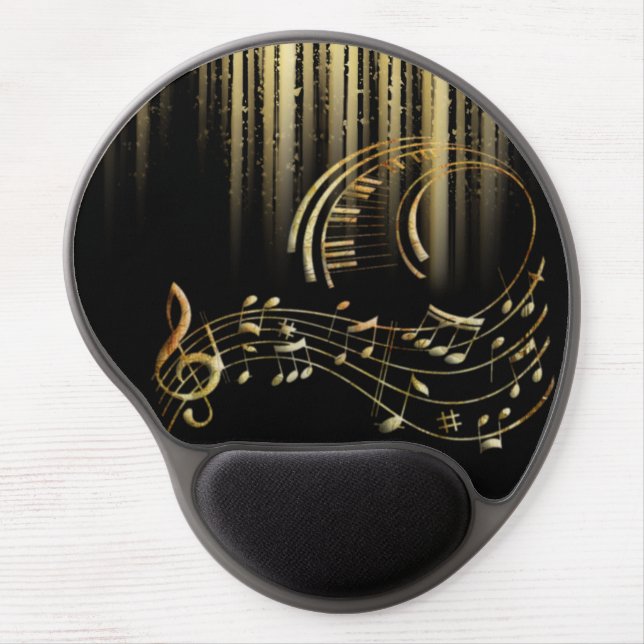 elegant with musical notes gel mouse pad (Front)