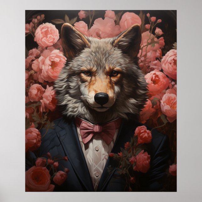 Elegant Wolf Poster (Front)