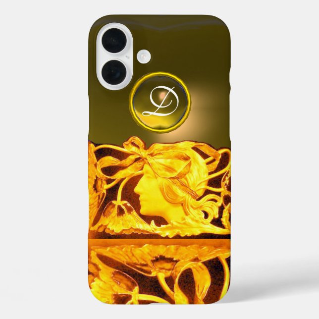 ELEGANT WOMAN BEAUTY JEWEL /LADY,BLUE BOW,FLOWERS Case-Mate iPhone CASE (Back)