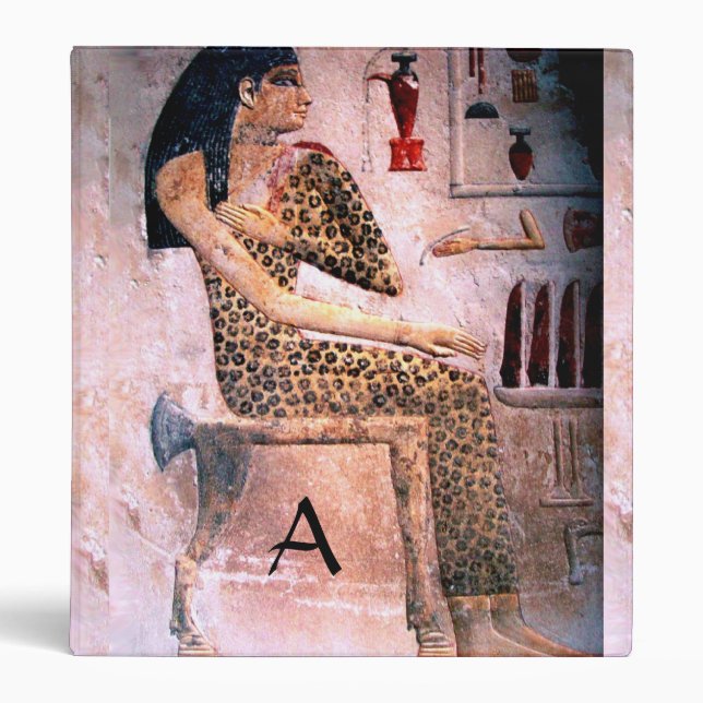 ELEGANT WOMAN ,FASHION AND BEAUTY OF ANTIQUE EGYPT 3 RING BINDER (Front)