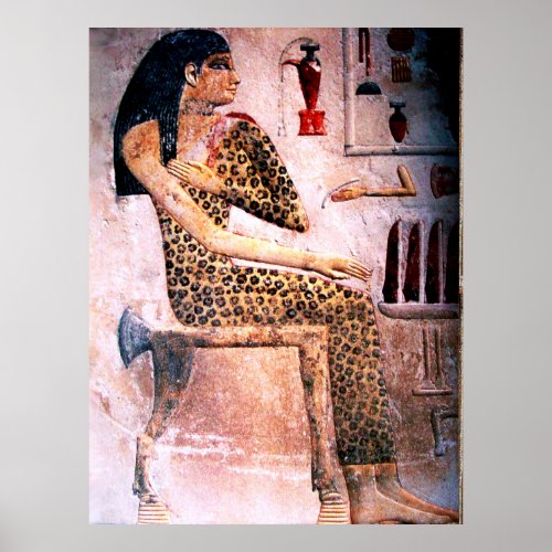 ELEGANT WOMAN FASHION AND BEAUTY OF ANTIQUE EGYPT POSTER