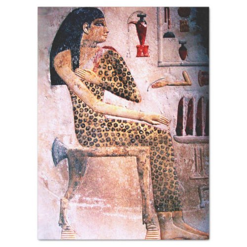 ELEGANT WOMAN FASHION AND BEAUTY OF ANTIQUE EGYPT TISSUE PAPER