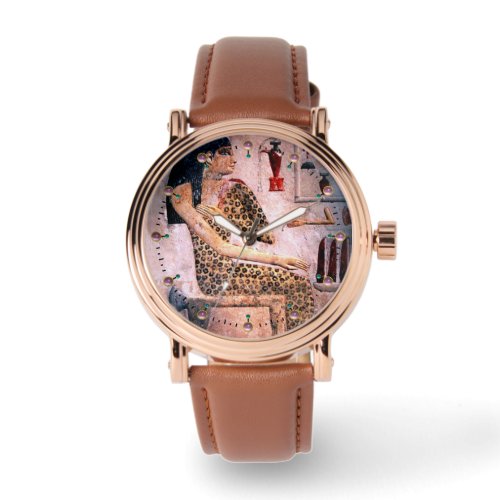 ELEGANT WOMAN FASHION AND BEAUTY OF ANTIQUE EGYPT WATCH