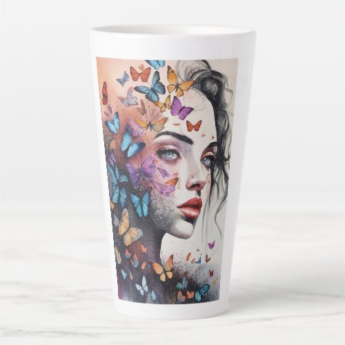 Elegant Woman Latte Mug