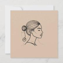 Elegant Woman Line Art