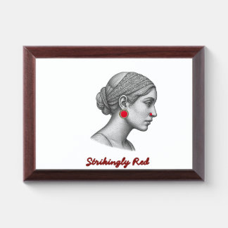 Elegant Woman Portrait Mug - Customizable Name Award Plaque