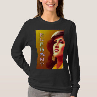 Elegant Woman with beautiful Pose T-Shirt