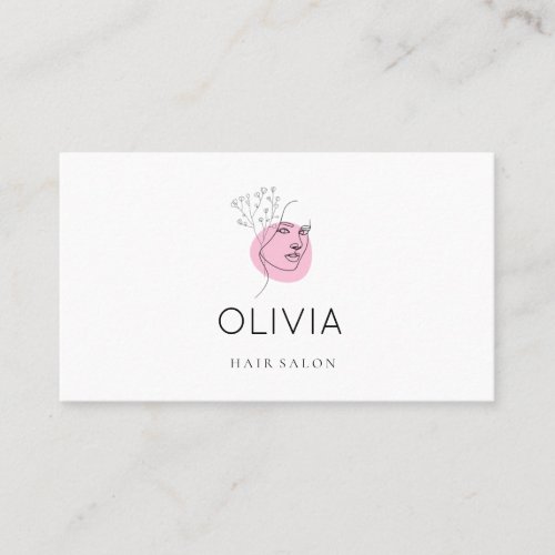 Elegant Women’s Salon Business Card Template | Bea