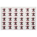 Elegant Women Silhouette Hat Madras Plaid Pattern Fabric