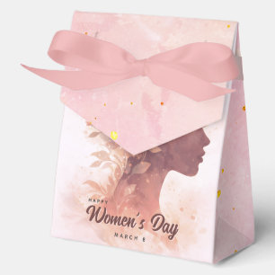 Elegant Women's Day Celebration Floral March 8 Favor Boxes