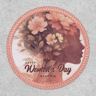 Elegant Women's Day Celebration Floral March 8 Patch