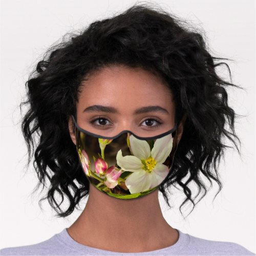 Elegant Womens  _ Spring Apple Blossoms Premium Face Mask