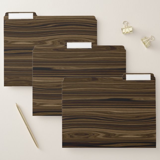 Elegant Wood 2 File Folder (Set)