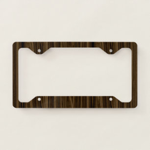 Elegant Wood 2 License Plate Frame
