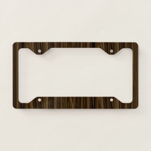 Elegant Wood 2 License Plate Frame