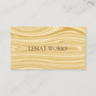 Elegant Wood 3 Business Card