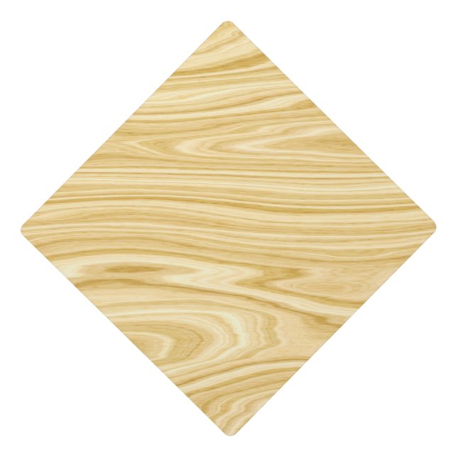 Elegant Wood 3 Graduation Cap Topper (Front)