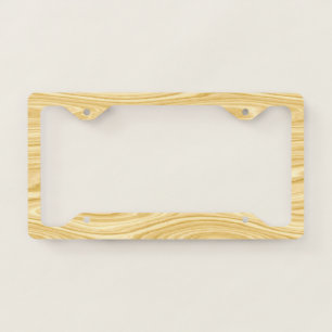 Elegant Wood 3 License Plate Frame